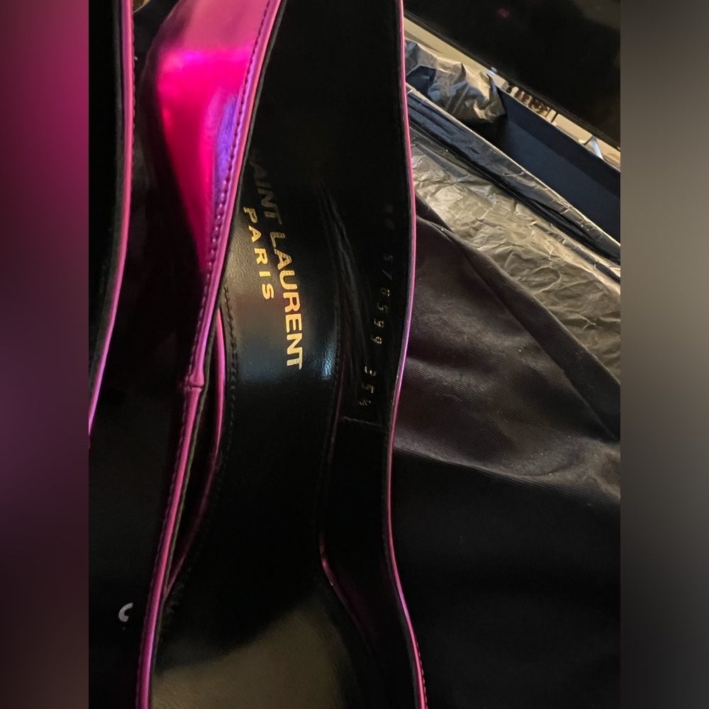 Saint Laurent - Kiki 100 Pump Vitellino Laminato - Picture 11 of 16